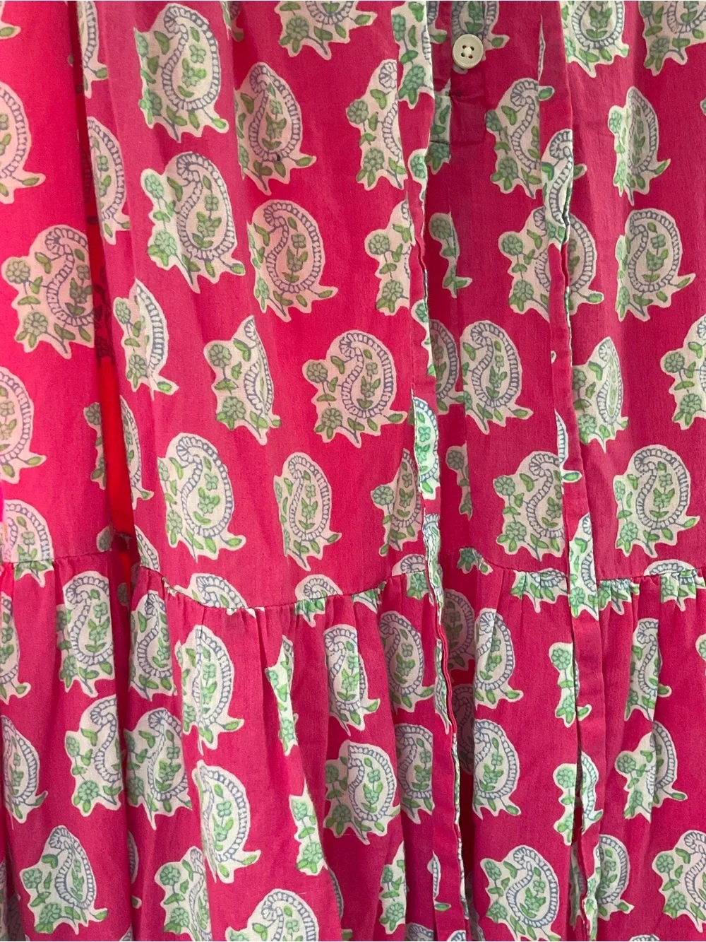 J. Crew SZ block prints tiered maxi dress XXL